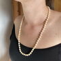 Vintage 24 Inch 7mm Faux Pearl Necklace / Silver Clasp, thumbnail 1 of 5