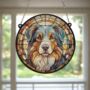 Australian Shepherd Stained Glass Effect Suncatcher, thumbnail 6 of 6