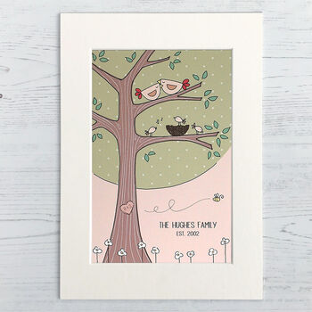 Personalised Bird Family Tree Print, 3 of 5
