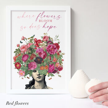 Mindful Floral Quote Print, 5 of 11