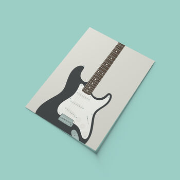 Stratocaster Guitar Print | Guitarist Music Poster, 5 of 11