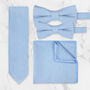 Wedding Handmade 100% Brushed Cotton Tie In Light Blue, thumbnail 1 of 10