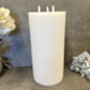 30cm Xl White LED Pillar Candle – Real Wax, thumbnail 7 of 12