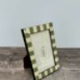 Natalini Pale Green And Cream Striped Photo Frame, thumbnail 1 of 4