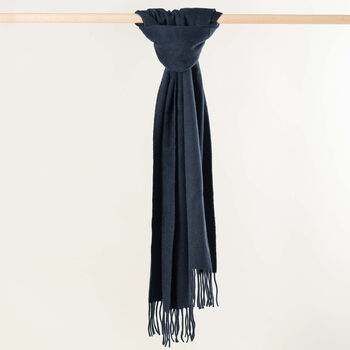 Personalised Navy Blue Pure Cashmere Scarf, 5 of 10
