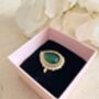 Emerald Green Gold Ring, thumbnail 4 of 6