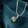 Parvati Turquoise Sterling Silver Spinning Necklace, thumbnail 4 of 11