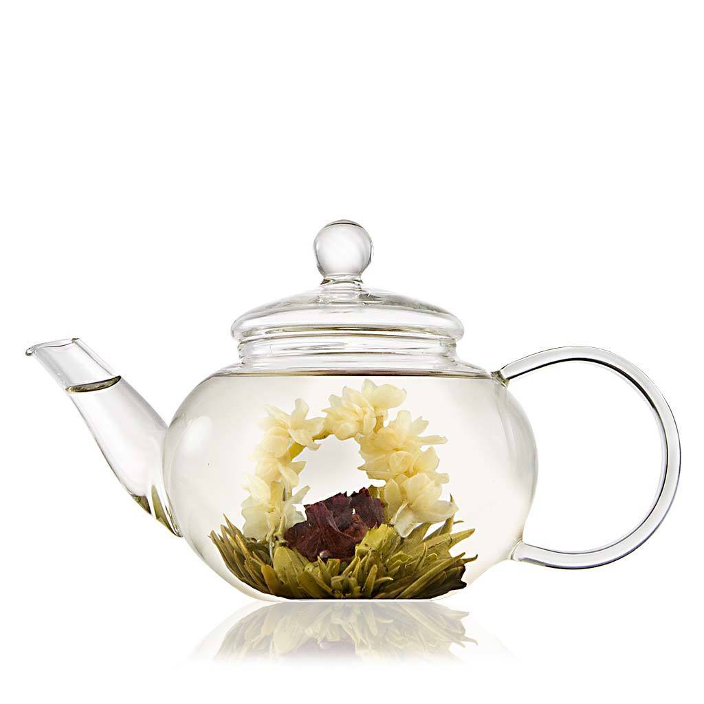 Classic Glass Teapot 600ml With Infuser By The Exotic Teapot