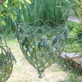 Set Of Two Provincial Garden Hanging Baskets, 4 of 7
