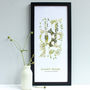 Personalised New Baby Dates Framed Print, thumbnail 4 of 6