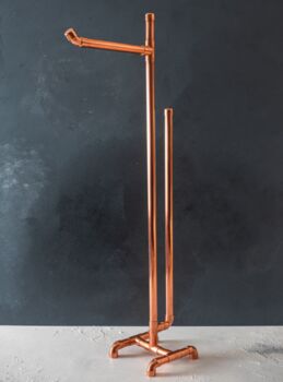 Copper Toilet Paper Holder – Freestanding, 2 of 5