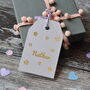 Personalised Gold Foiled Name Wedding Favour Tag, thumbnail 4 of 5