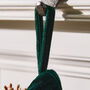 Personalised Luxury Green Velvet Christmas Stocking, thumbnail 5 of 7
