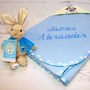 Personalised Blanket With Peter Rabbit Rattle, thumbnail 5 of 11