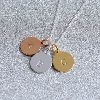 Personalised Sterling Silver Disc Pendant, 5 of 7