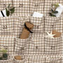 Personalised Beige Gingham Ruffle Advent Calendar Embroidered, thumbnail 3 of 5