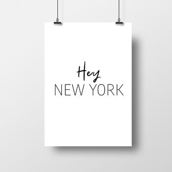 'Hey New York' Print, 2 of 2