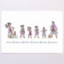 Personalised Pirate Family Print, thumbnail 5 of 11