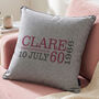 Personalised 60th Birthday Cushion, thumbnail 4 of 8