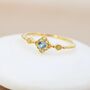 Vintage Inspired Natural Swiss Blue And Opal Ring, thumbnail 6 of 11