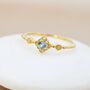 Vintage Inspired Natural Swiss Blue And Opal Ring, thumbnail 6 of 12
