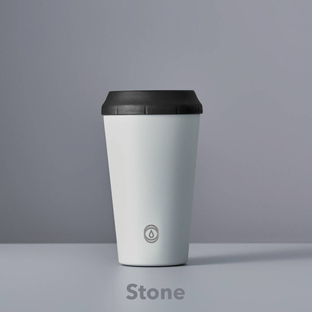 Personalised Premium Reusable Cup 12oz Stone, 1 of 5