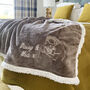 Personalised Embroidered Photo Mochal Sherpa Blanket, thumbnail 4 of 5