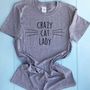 Personalised Crazy Cat Lady T Shirt, thumbnail 2 of 4