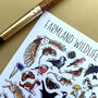 Farmland Wildlife Of Britain Watercolour Postcard, thumbnail 11 of 12