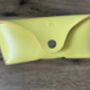 Personalised Yellow Leather Sunglasses Case, thumbnail 2 of 12
