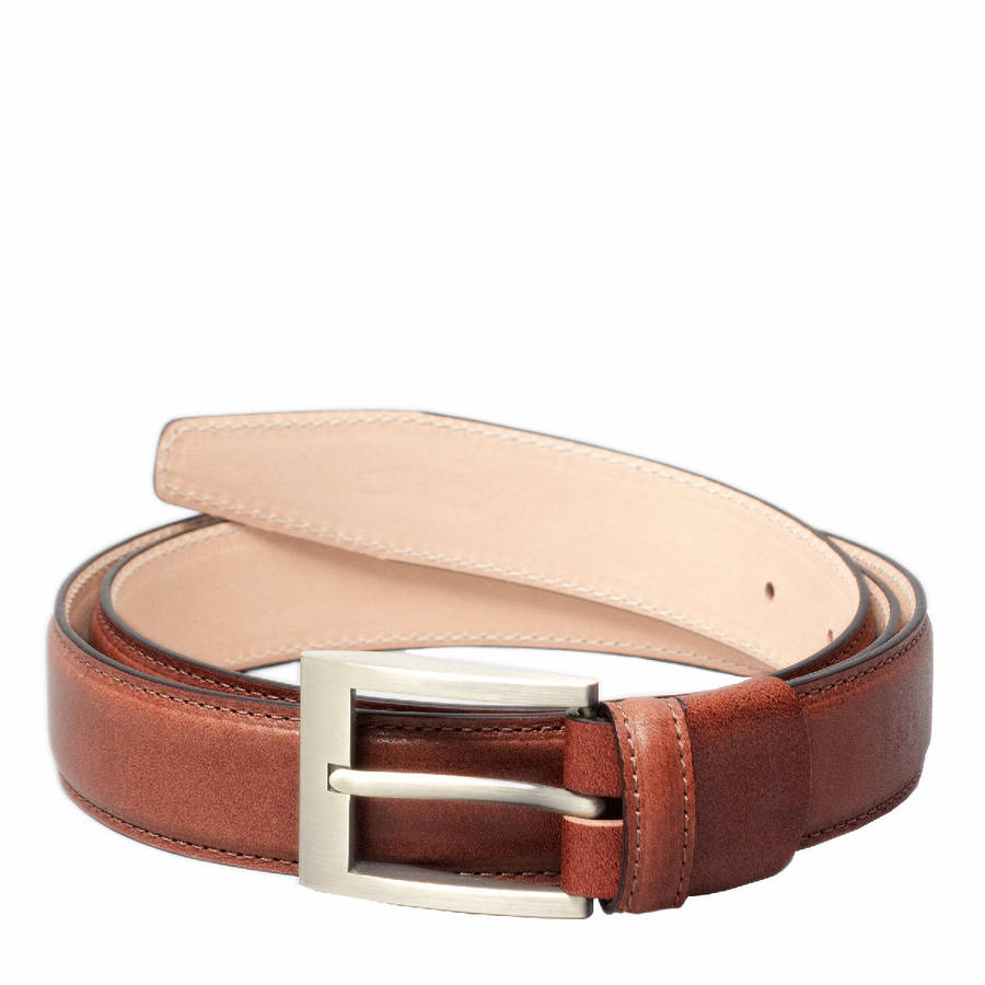 Personalised Luxury Leather Belt For Men. 'Gianni B' By Maxwell-Scott