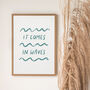 'It Comes In Waves' Graphic Print, thumbnail 3 of 5