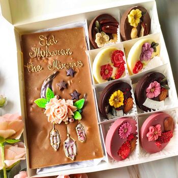 Eid Mubarak Chocolate, Vegan Personalised Ramadan Gift, 9 of 9