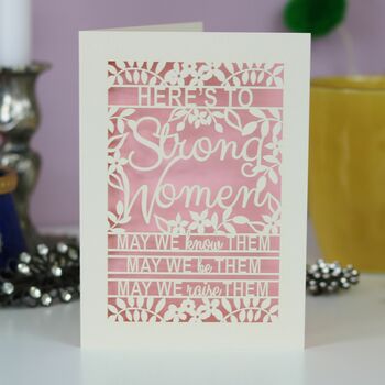 Papercut 'Strong Women' Card, 6 of 8