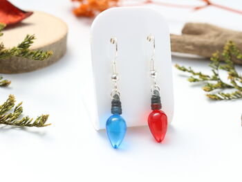 Christmas Fairy Light Drop Earrings – Mix And Match, 7 of 10