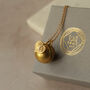 Leaf Photo Locket Necklace, thumbnail 3 of 11
