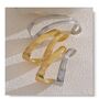 Monaco D'or Gold Two Tone Ombré Curve Gift Bangle, thumbnail 3 of 4