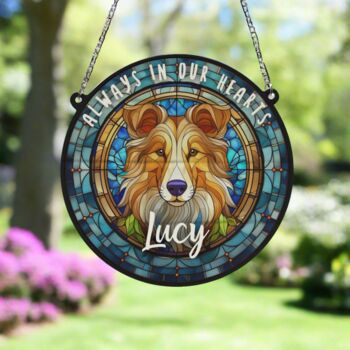 Rough Collie Memorial Suncatcher, 6 of 6