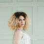 Pearl Bridal Cape Veil Wedding Dress Cover Up, thumbnail 6 of 12