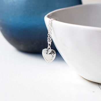 Tiny Heart Locket Necklace, 6 of 8