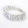 Swarovski Crystal And Pearl Double Wedding Bracelet, thumbnail 1 of 2