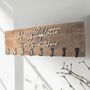 Large Personalised Key Holder With Eight Hooks, thumbnail 1 of 10