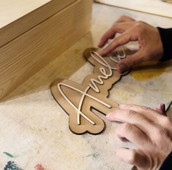 Personalised Layered Name Memory/Treasure/Storage Box, 6 of 6