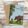 Cute Illustrated Daddy Bear Fathers Day Card, thumbnail 1 of 2