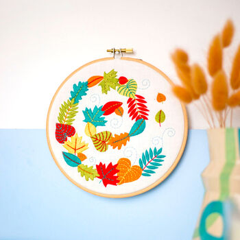 Autumn Leaves Embroidery Kit, 2 of 8