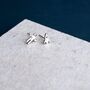 Sterling Silver Rocket And Astronaut Stud Earrings, thumbnail 2 of 7