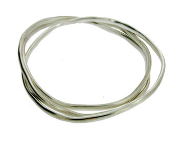 Sterling Silver Coil Bangles, 4 of 6