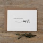 Bride Card 'I Can't Wait To Be Your Mr', thumbnail 1 of 2