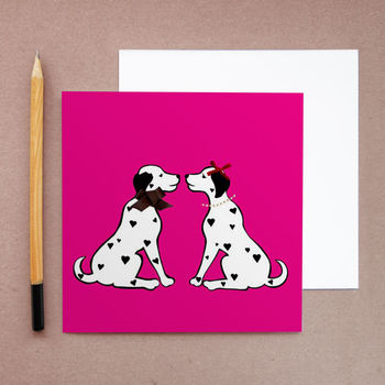 'Dalmations Or Giraffe Card', Engagement/ Wedding Cards, 2 of 2