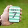 Personalised Football Shirt Tin And Bottle Opener Tool, thumbnail 3 of 7